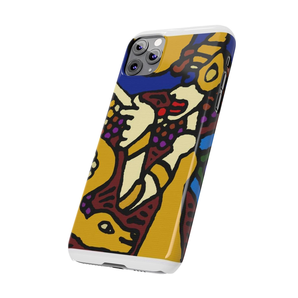 The golden snake being blessed by the fairy Slim Phone Case
