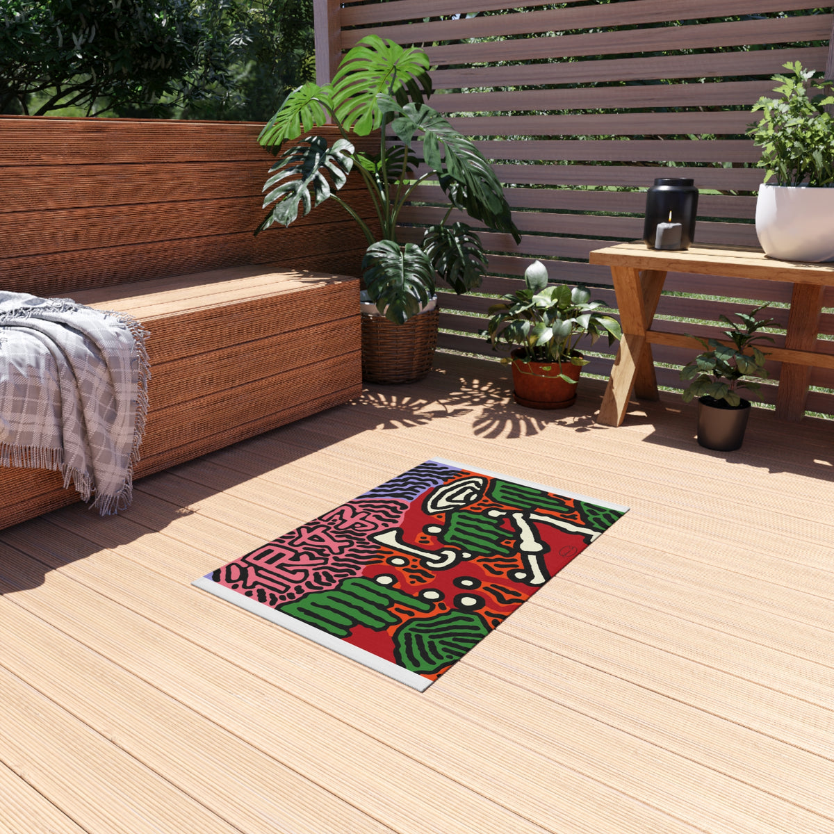 Hitting holes in one throughout life — Outdoor Rug