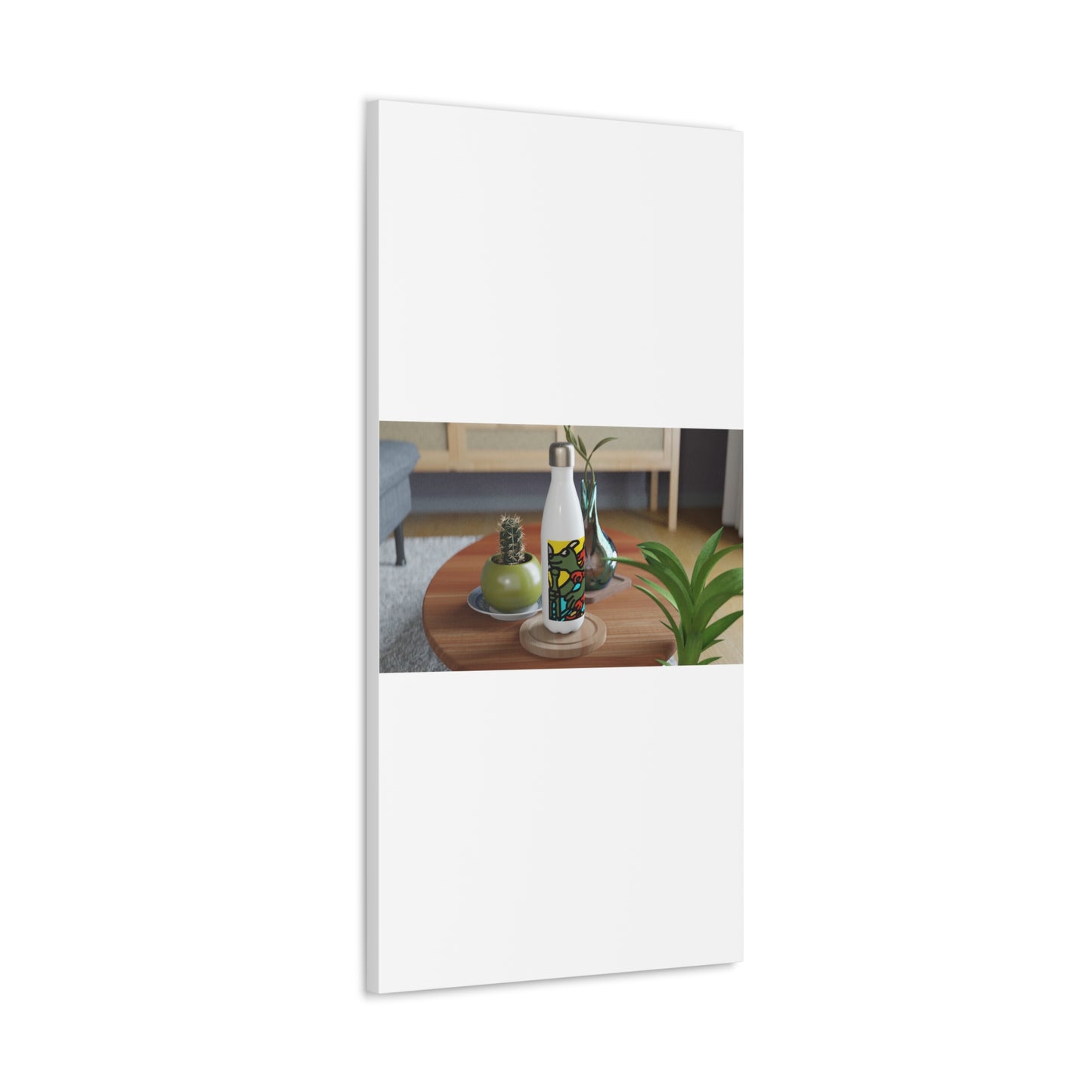 Two dragons enjoying a feast together Canvas (Large)