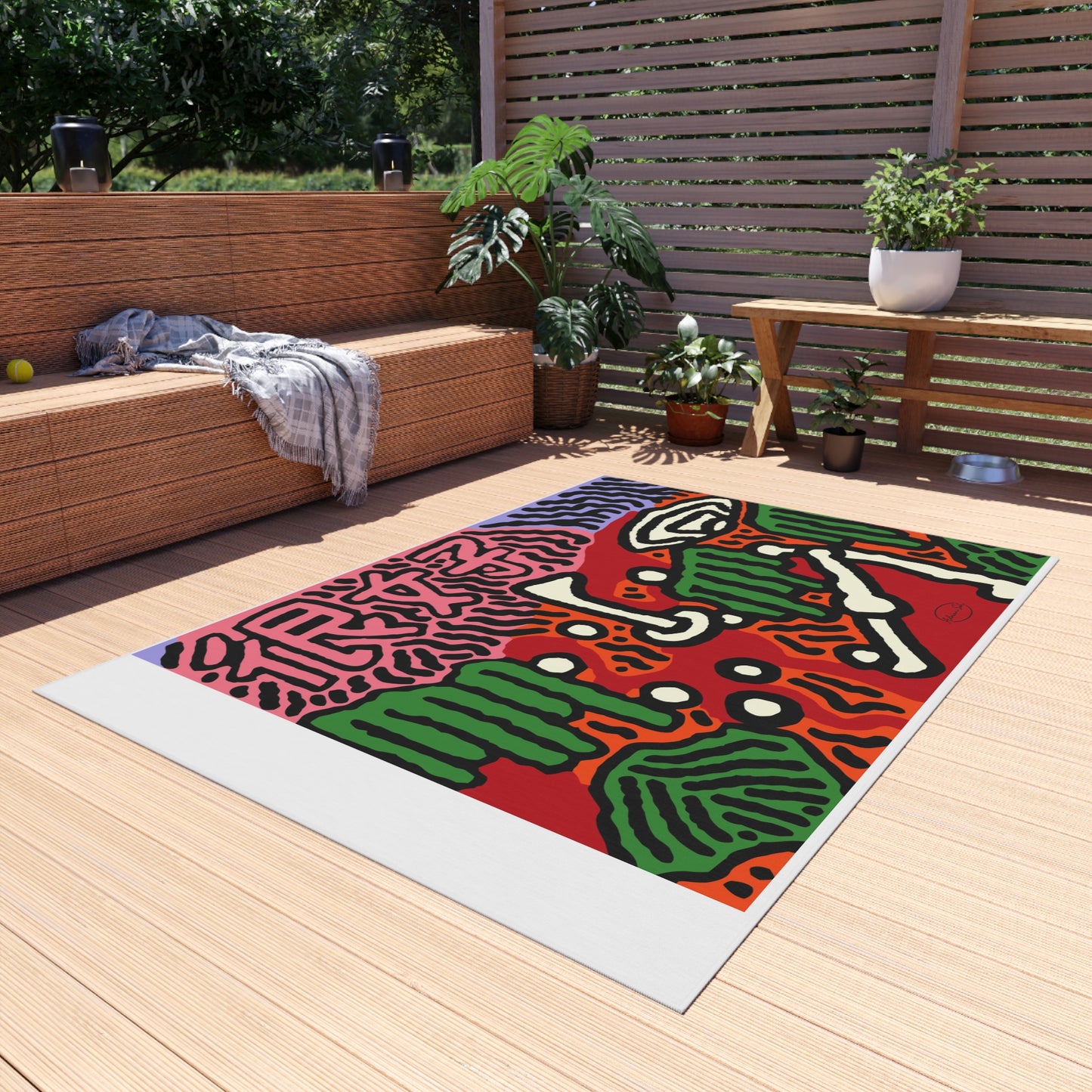 Hitting holes in one throughout life — Outdoor Rug
