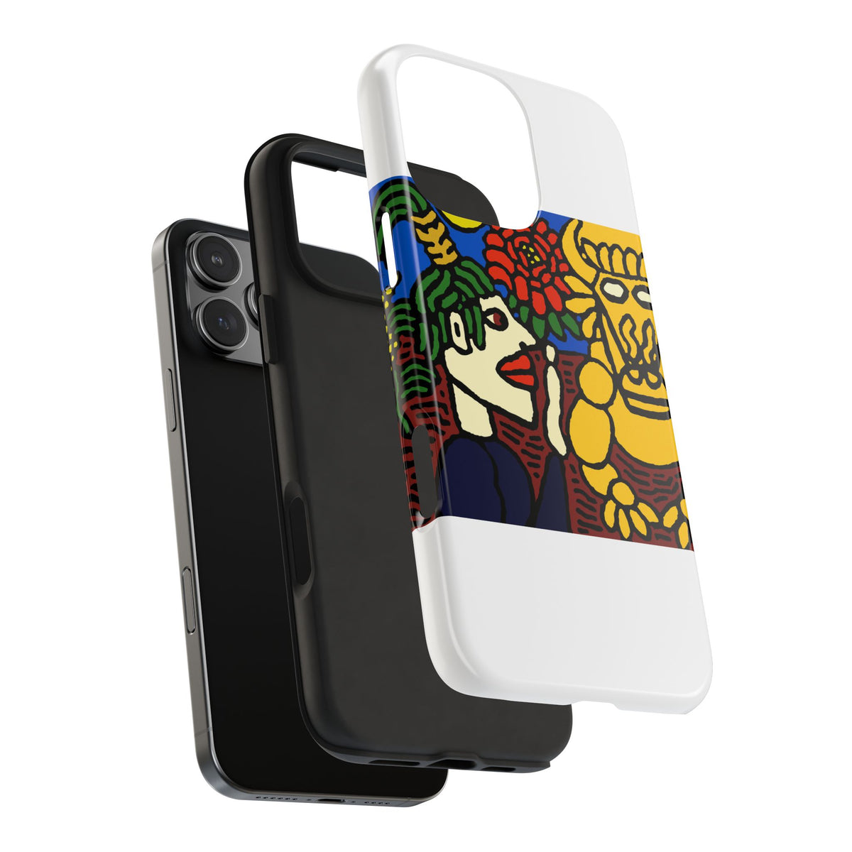 The warrior hailing the mighty golden dragon Tough Phone Case