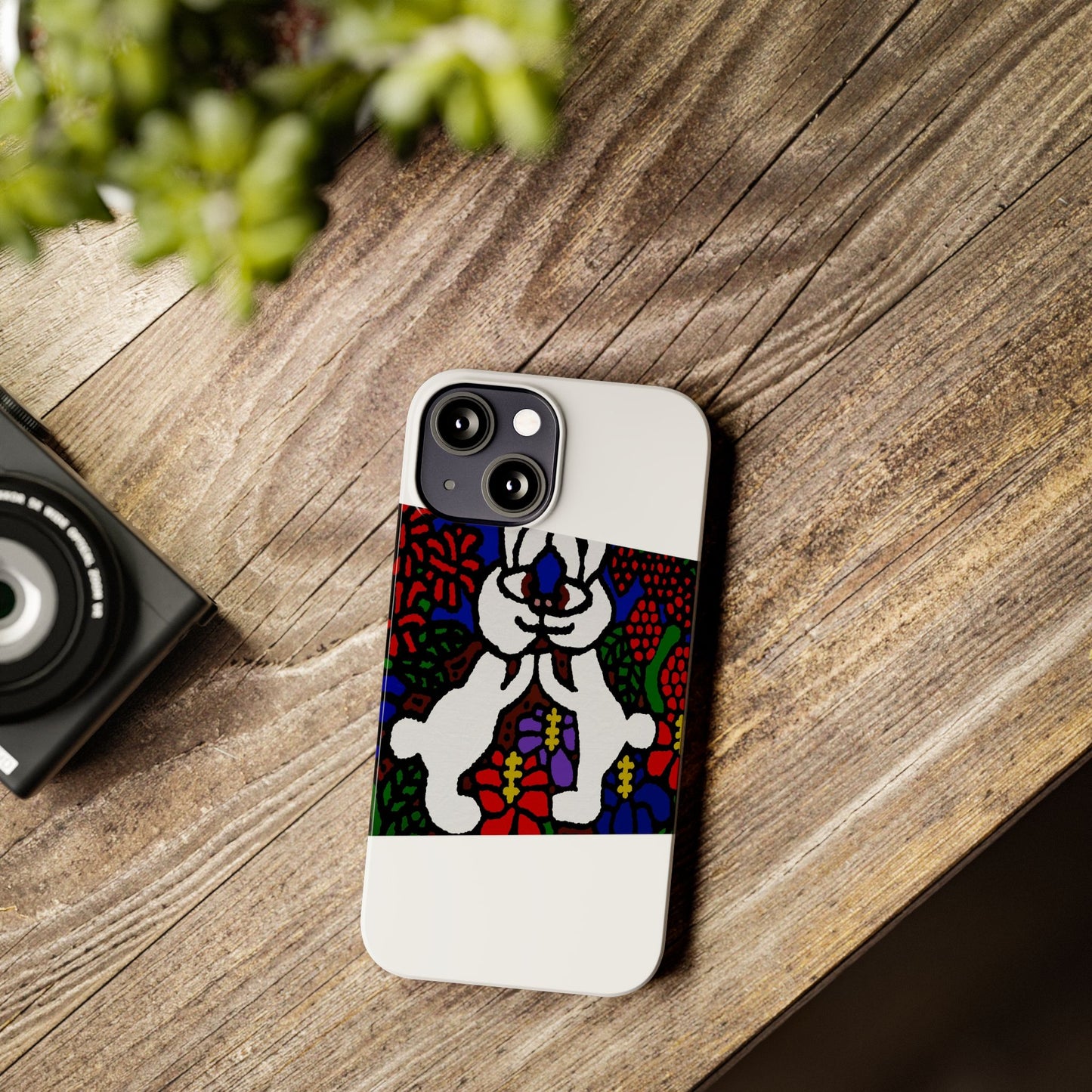 Bunnies in love Slim Phone Case