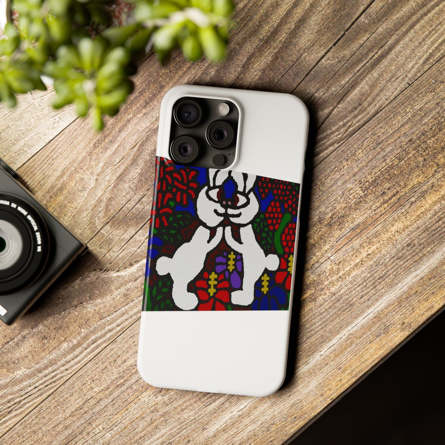 Bunnies in love Slim Phone Case