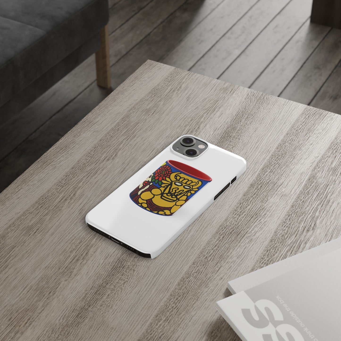 The warrior hailing the mighty golden dragon Slim Phone Case