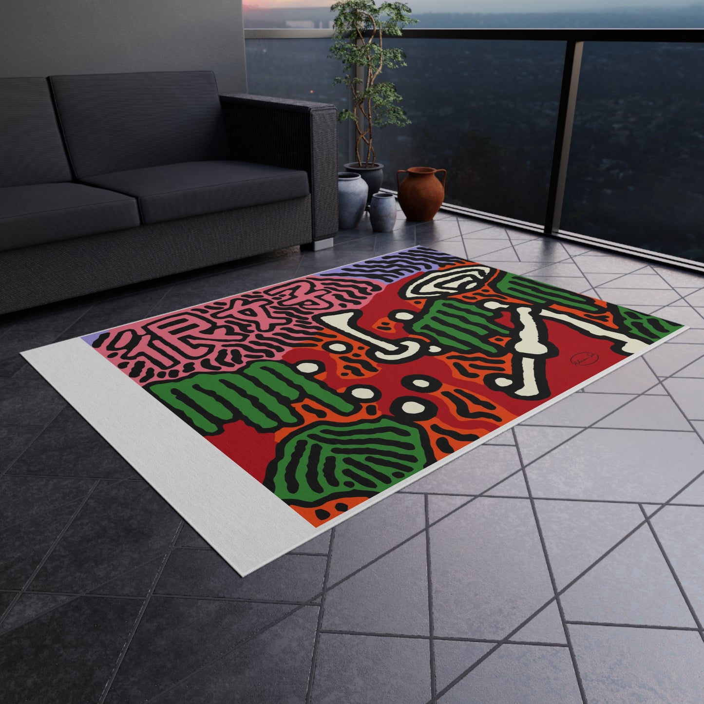 Hitting holes in one throughout life — Outdoor Rug