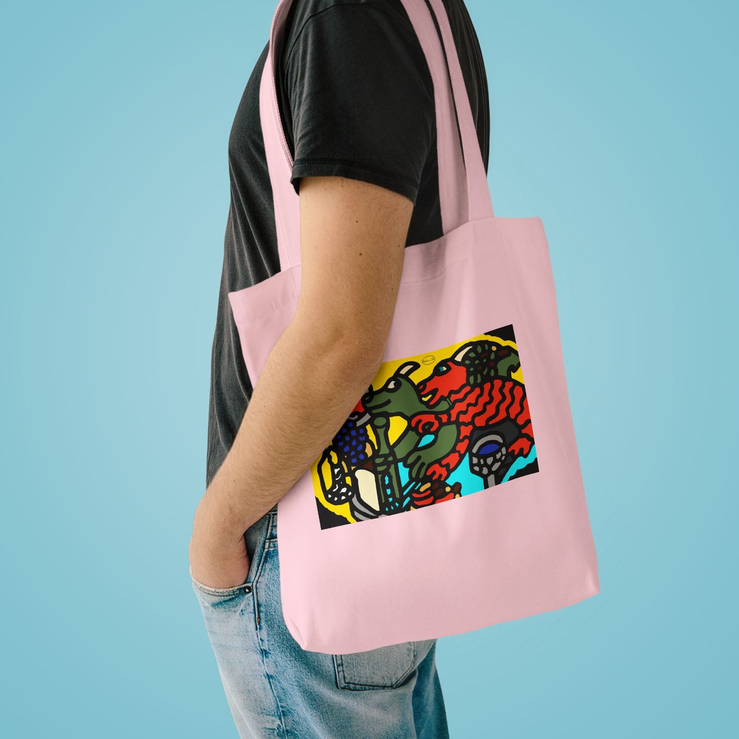 Two dragons enjoying a feast together Classic Tote Bag