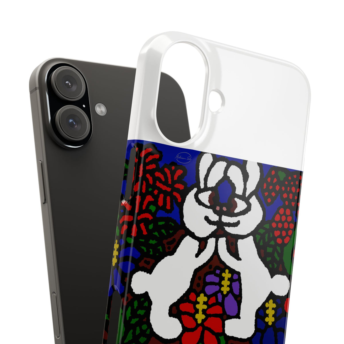 Bunnies in love Slim Phone Case