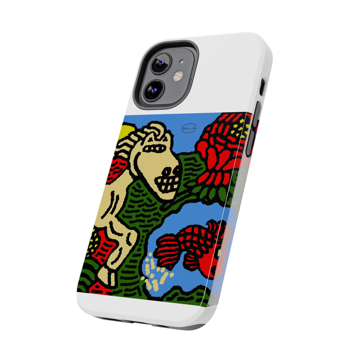 Galloping carefree through life Tough Phone Case