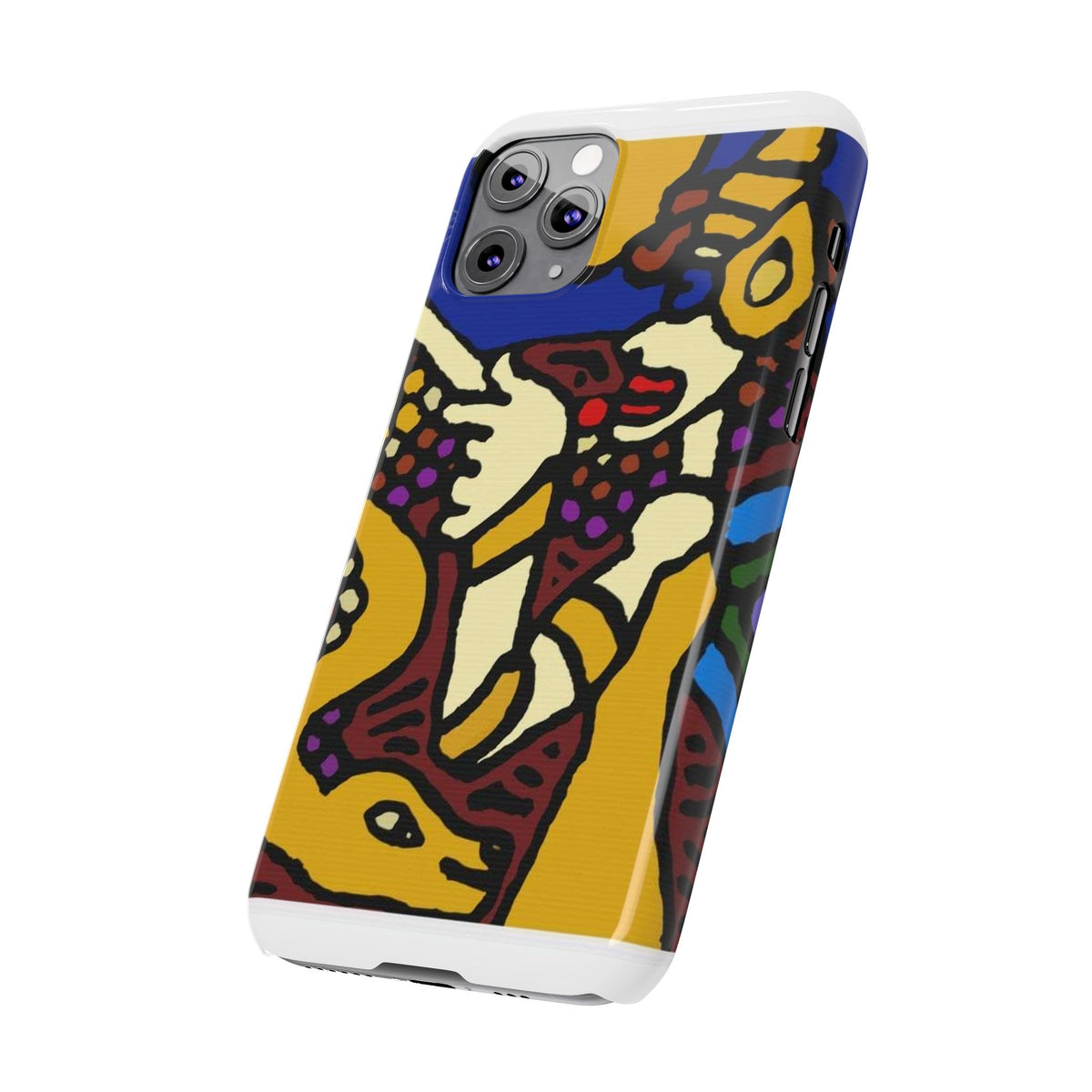 The golden snake being blessed by the fairy Slim Phone Case