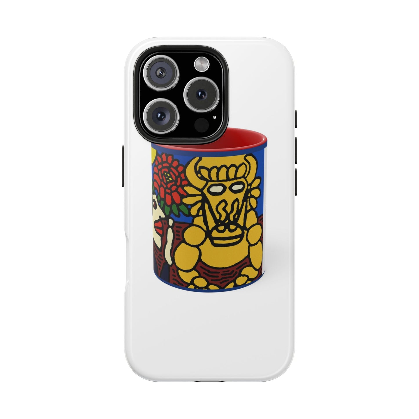 The warrior hailing the mighty golden dragon Tough Phone Case