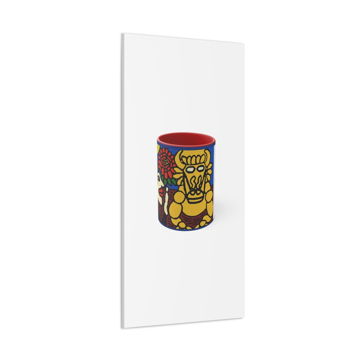 The warrior hailing the mighty golden dragon Canvas (Large)