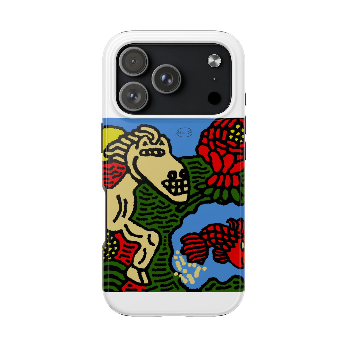 Galloping carefree through life Tough Phone Case