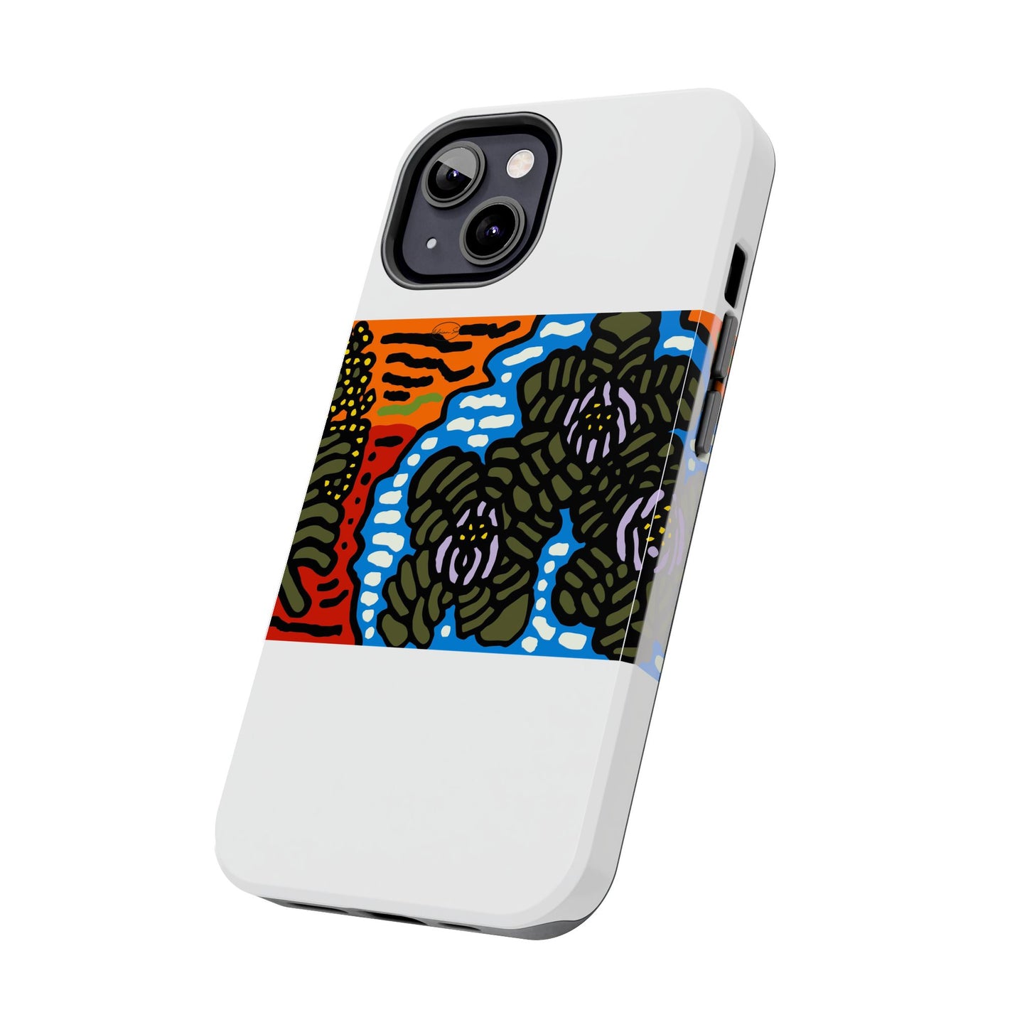 The Sri Lankan water lilies meets the Australian wattle Tough Phone Case