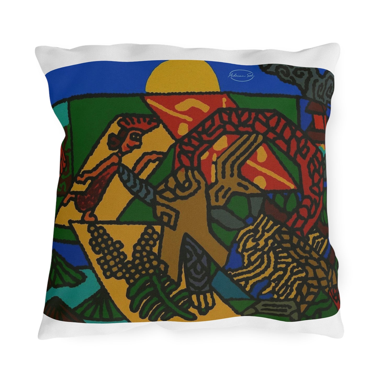 Drawing your own destiny — Outdoor Pillow