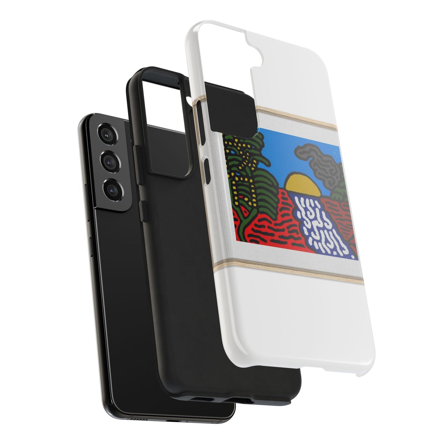 The river that joins the Australian wattle and Lebanese cedar tree in friendship Tough Phone Case