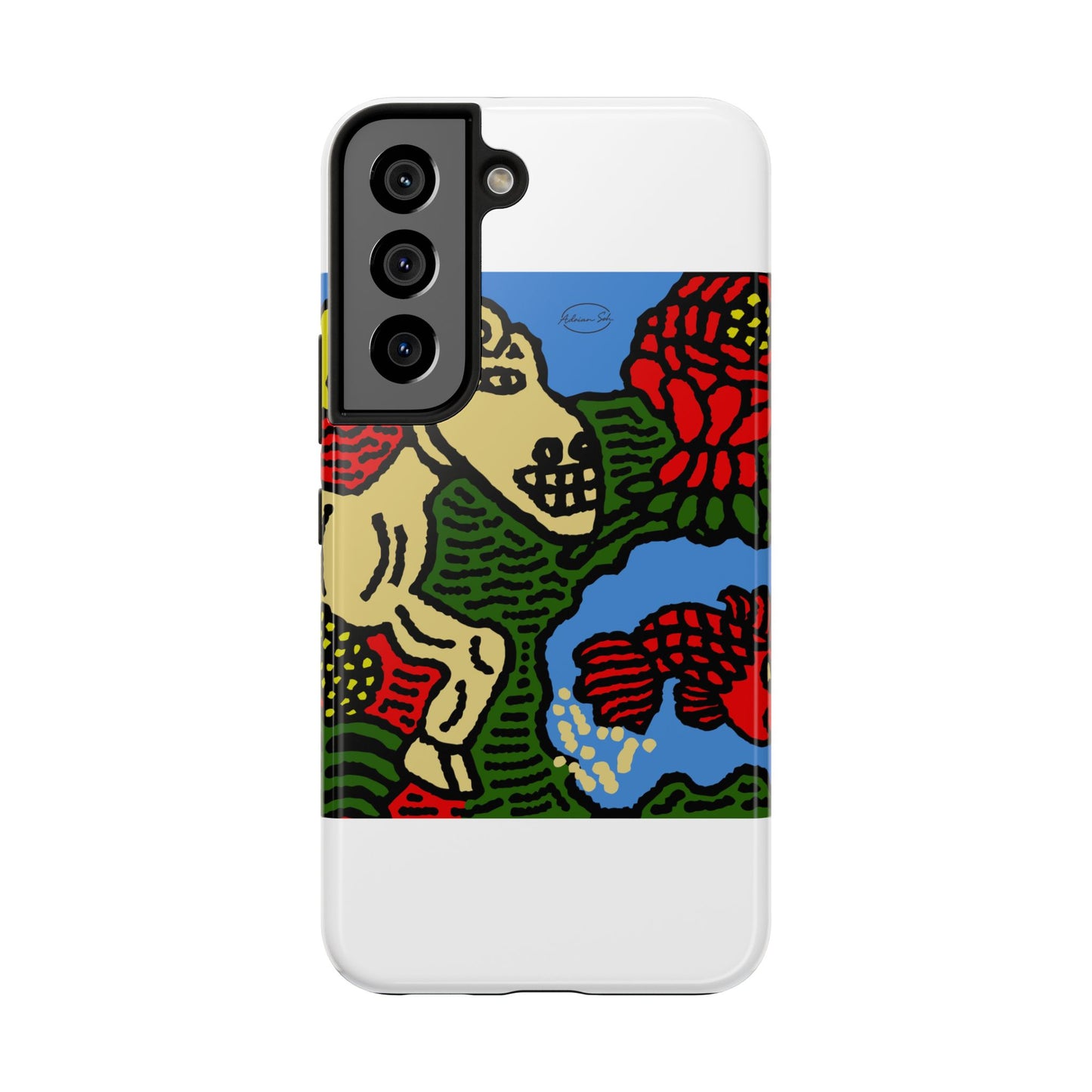 Galloping carefree through life Tough Phone Case