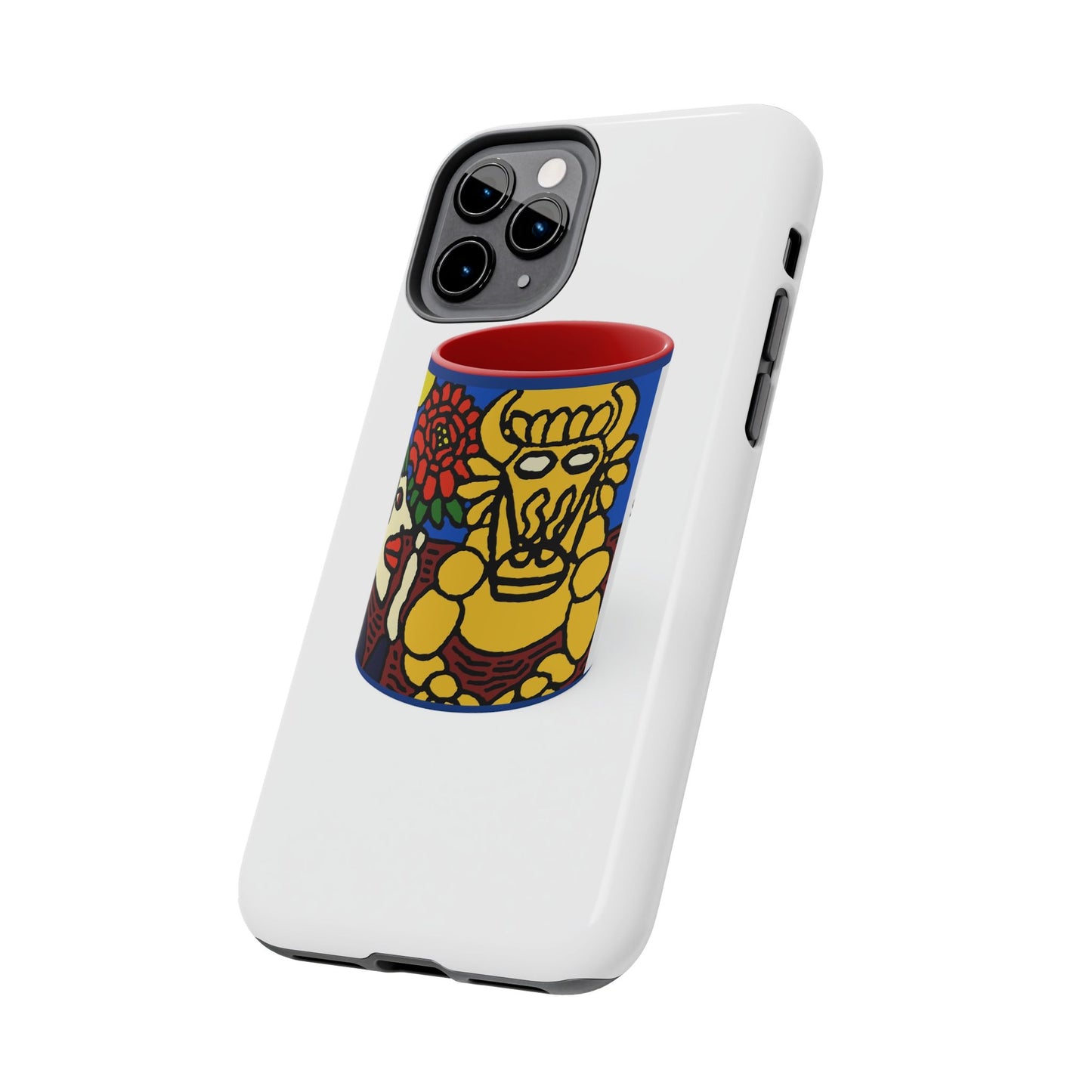 The warrior hailing the mighty golden dragon Tough Phone Case
