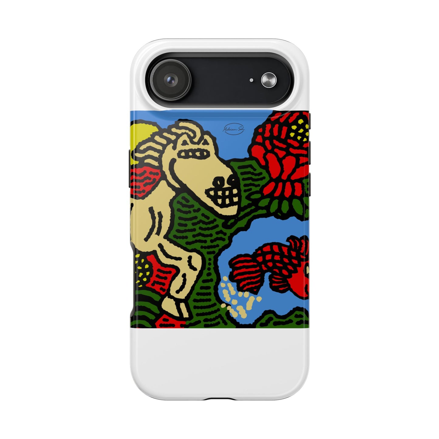 Galloping carefree through life Tough Phone Case