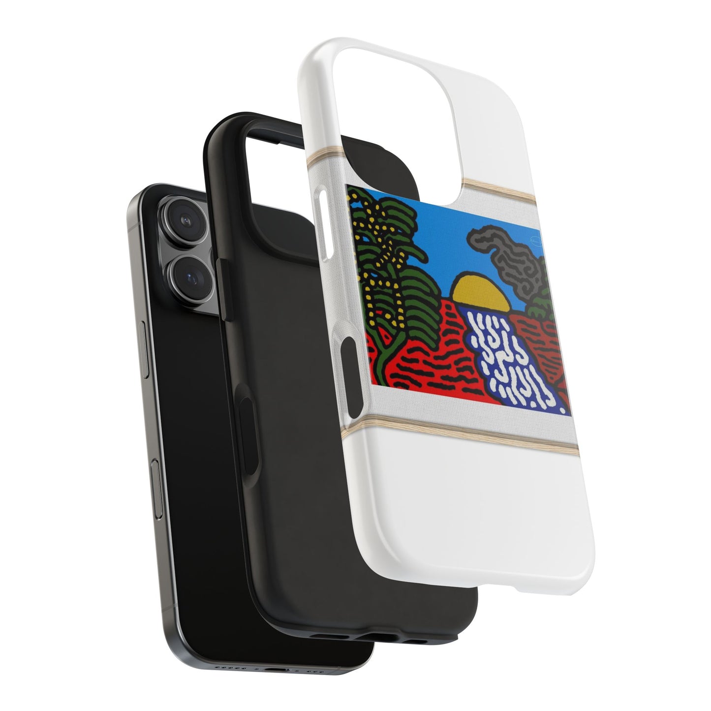 The river that joins the Australian wattle and Lebanese cedar tree in friendship Tough Phone Case