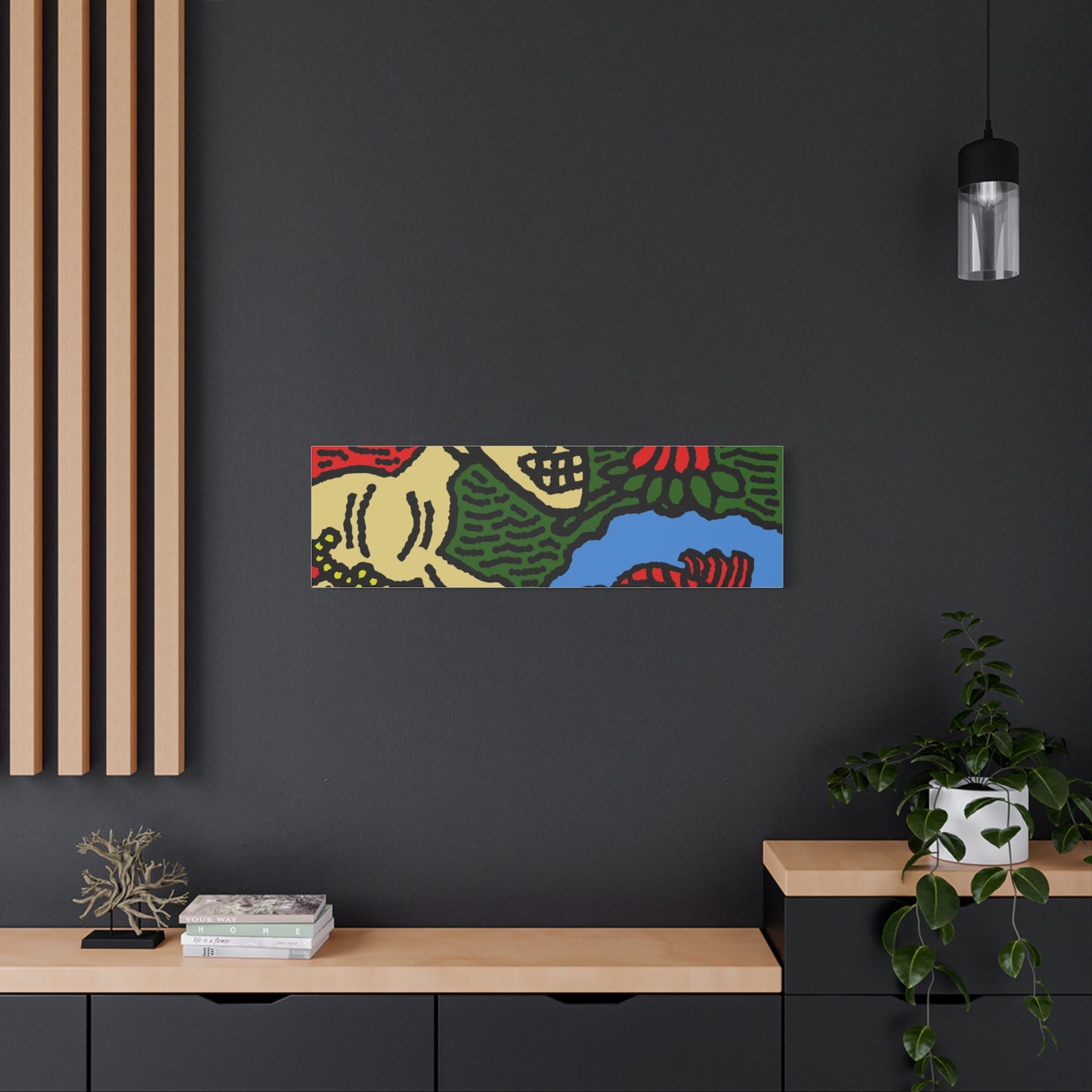 Galloping carefree through life Canvas (Large)