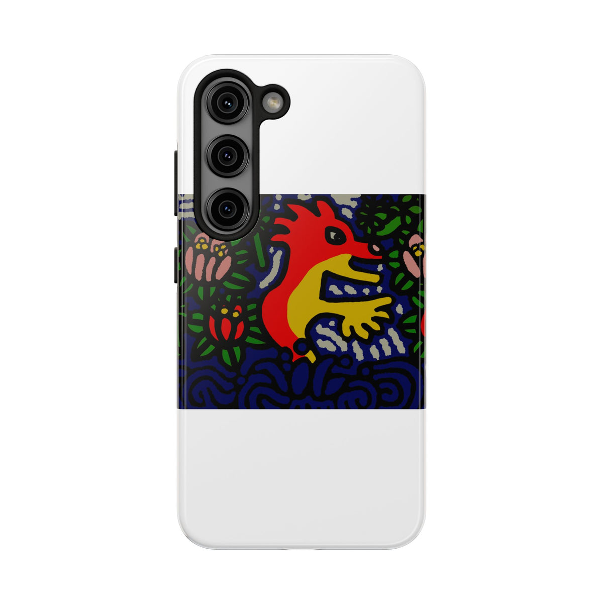 Breaking through the surface of a lotus pond Tough Phone Case