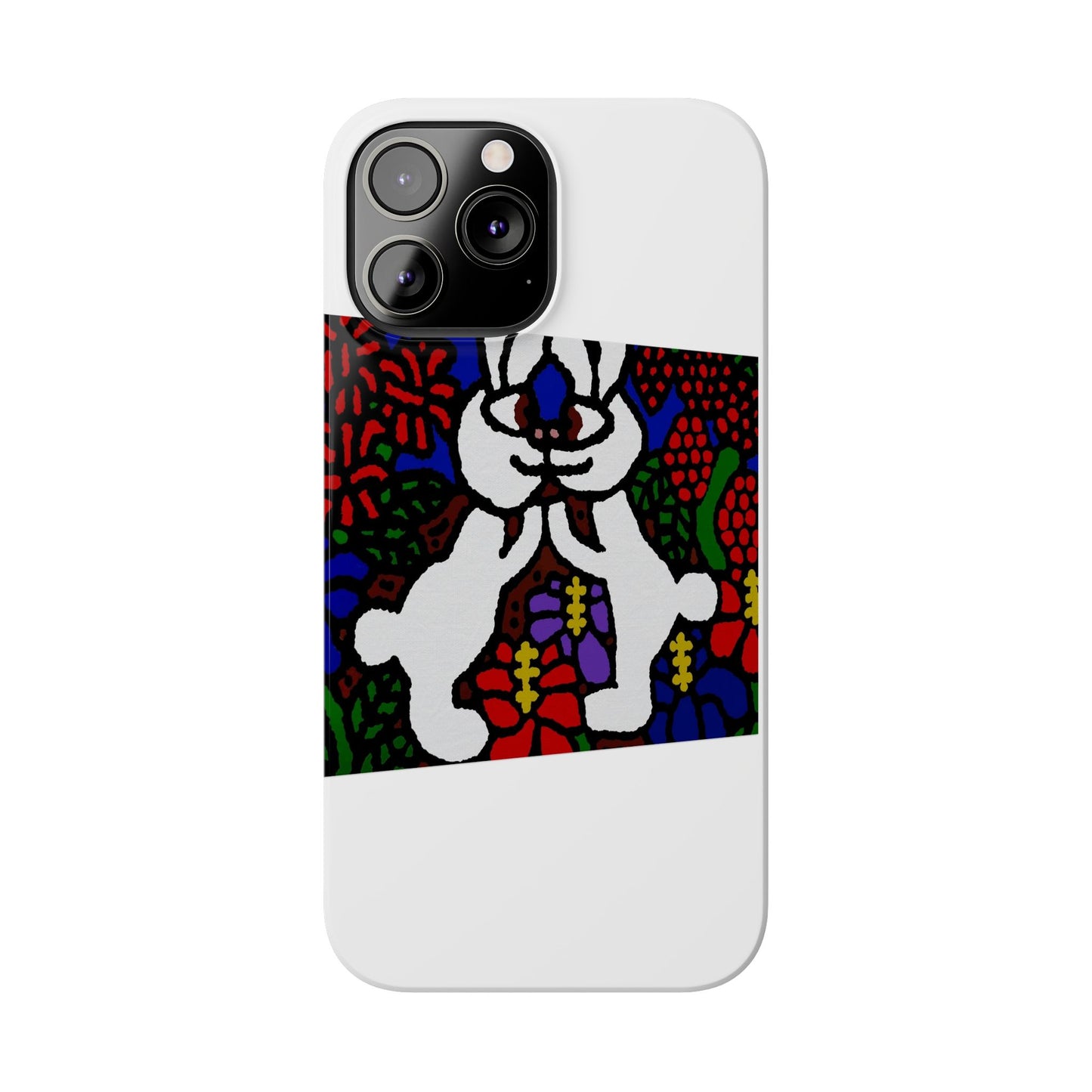 Bunnies in love Slim Phone Case