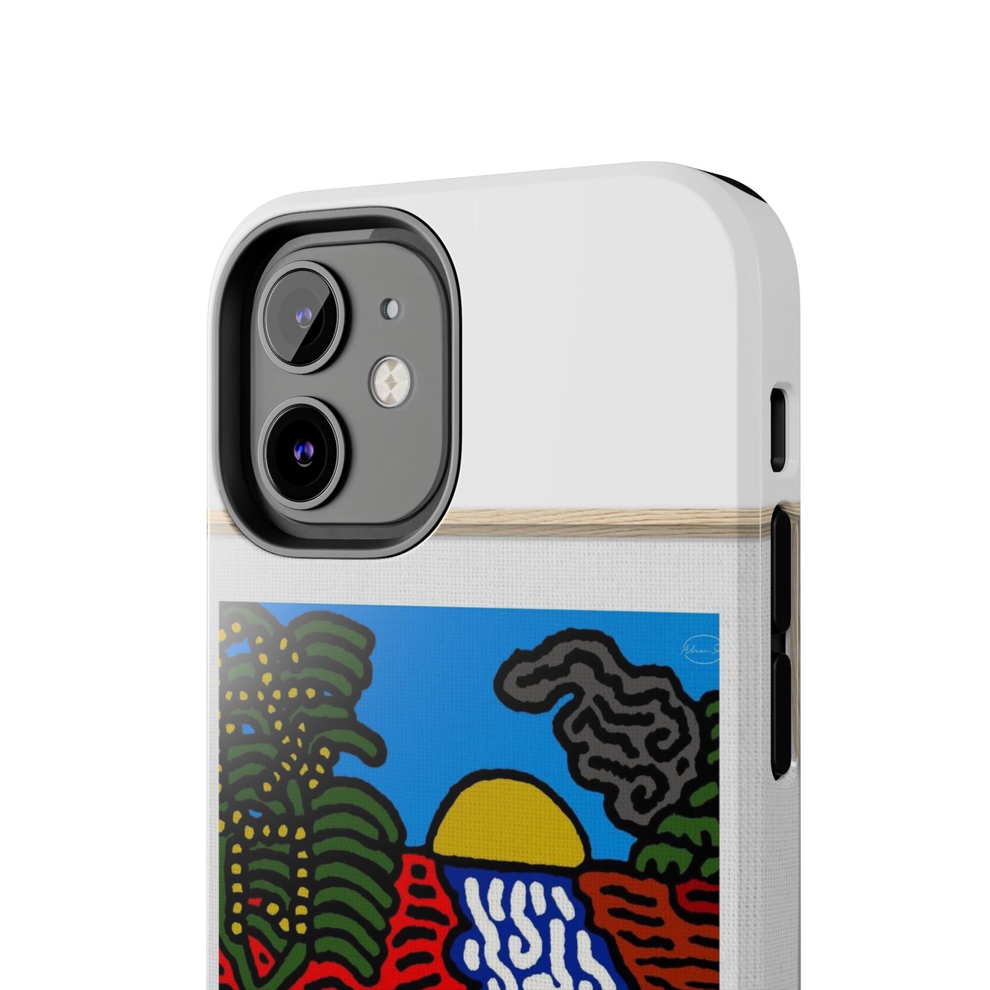 The river that joins the Australian wattle and Lebanese cedar tree in friendship Tough Phone Case