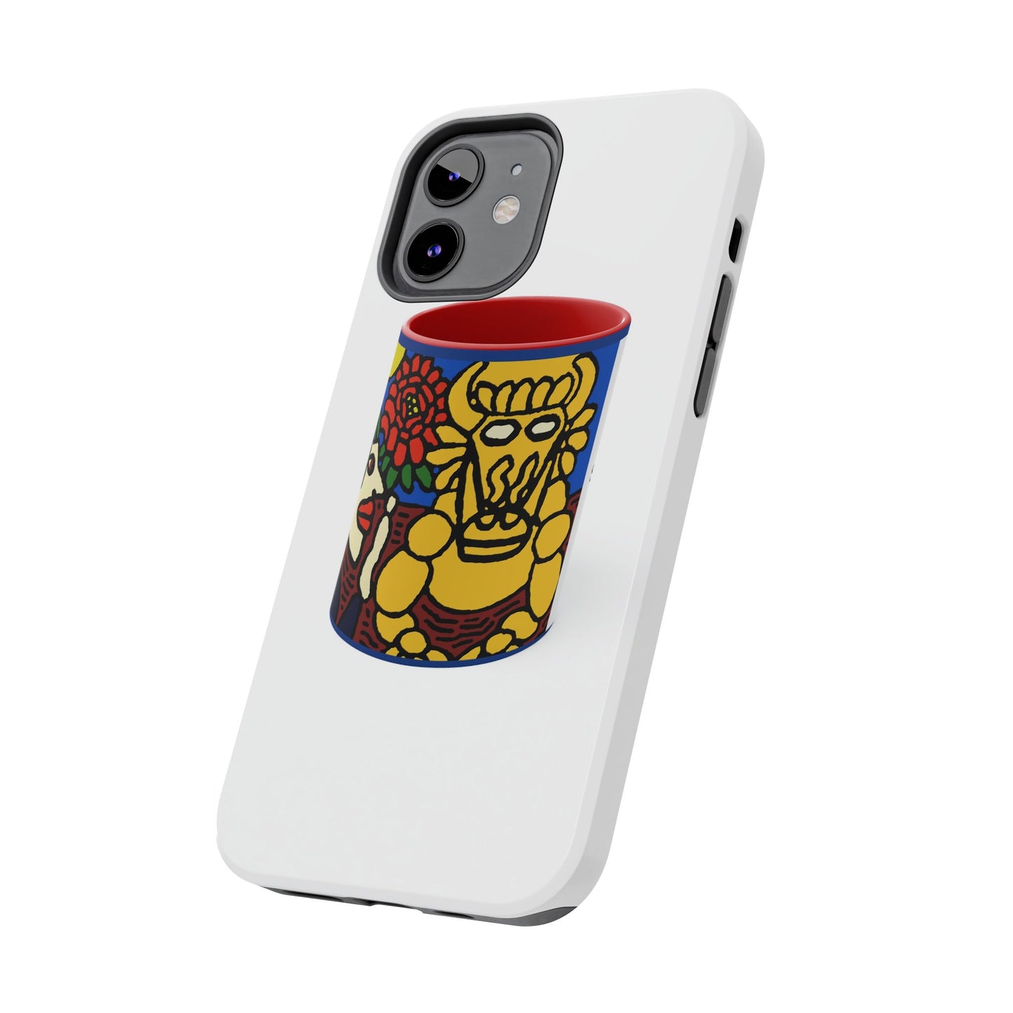 The warrior hailing the mighty golden dragon Tough Phone Case