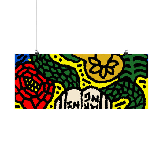 Shining a light on knowledge Matte Poster Horizontal (Large)