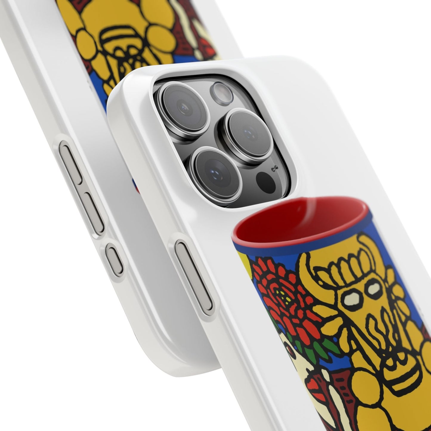 The warrior hailing the mighty golden dragon Slim Phone Case