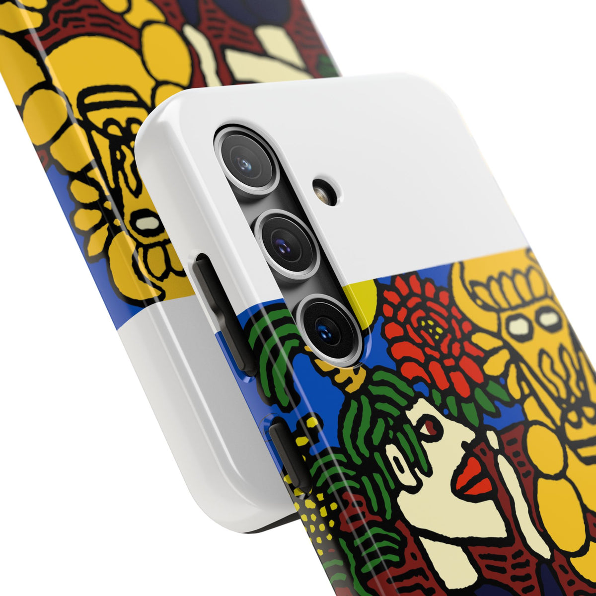 The warrior hailing the mighty golden dragon Tough Phone Case
