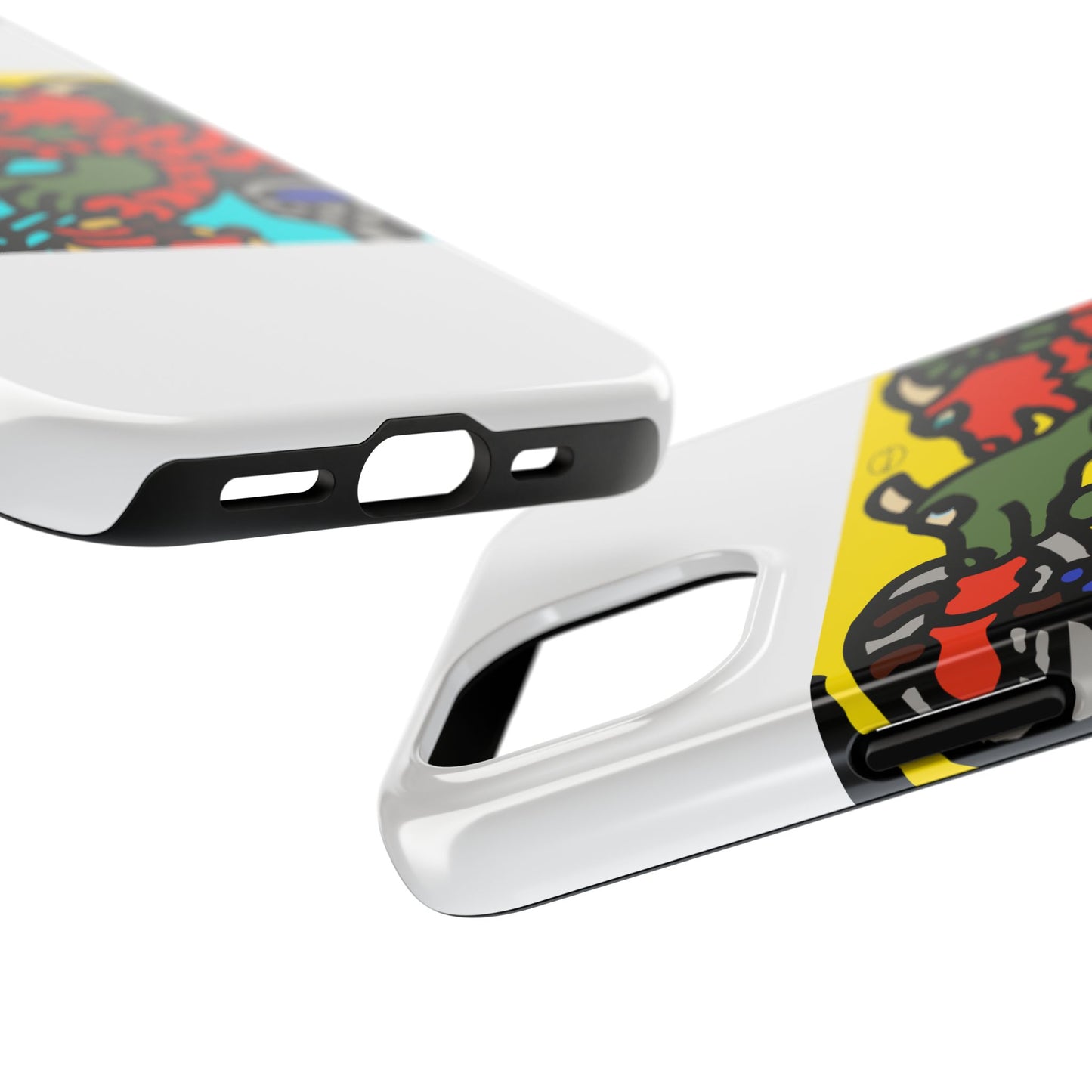 Two dragons enjoying a feast together Tough Phone Case
