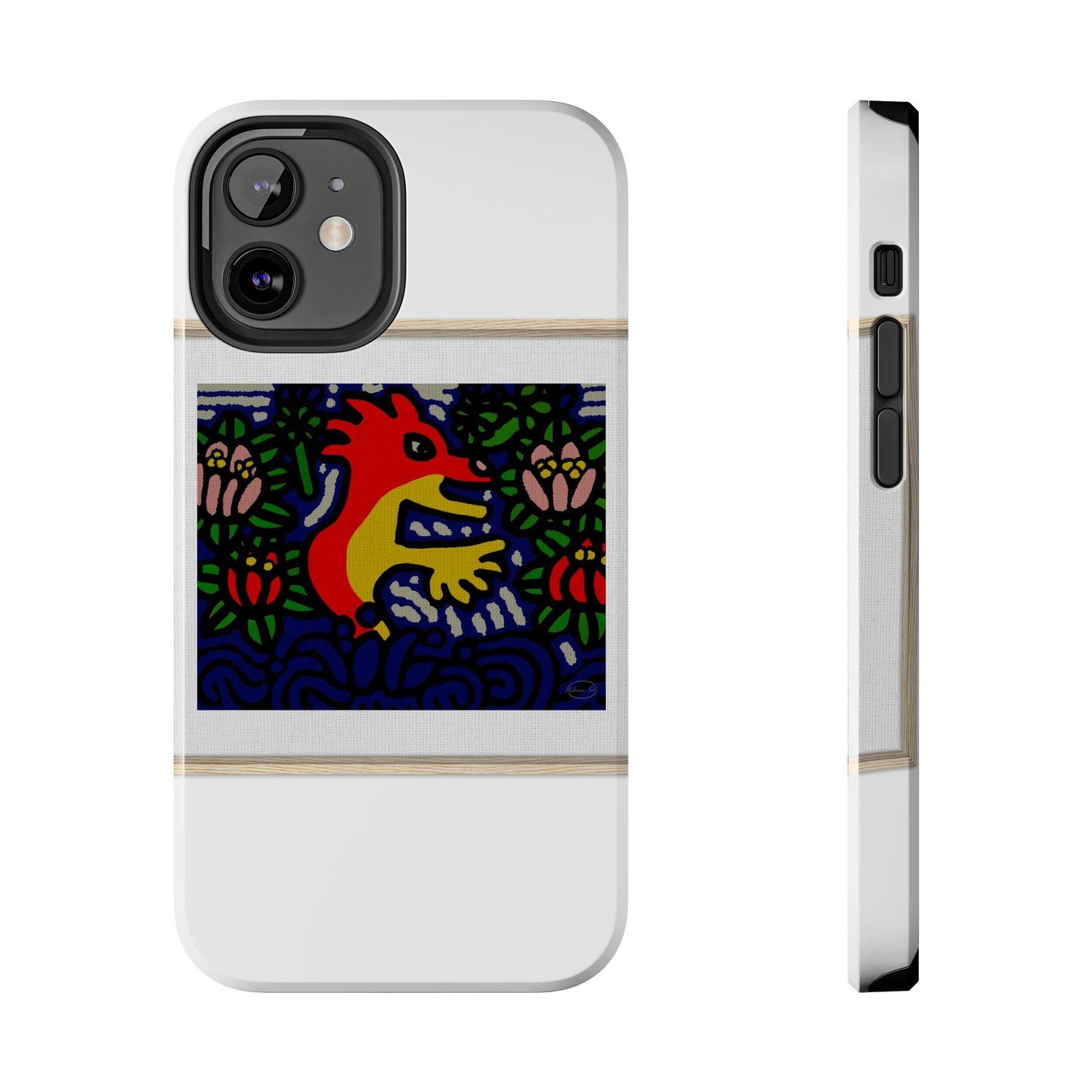 Breaking through the surface of a lotus pond Tough Phone Case