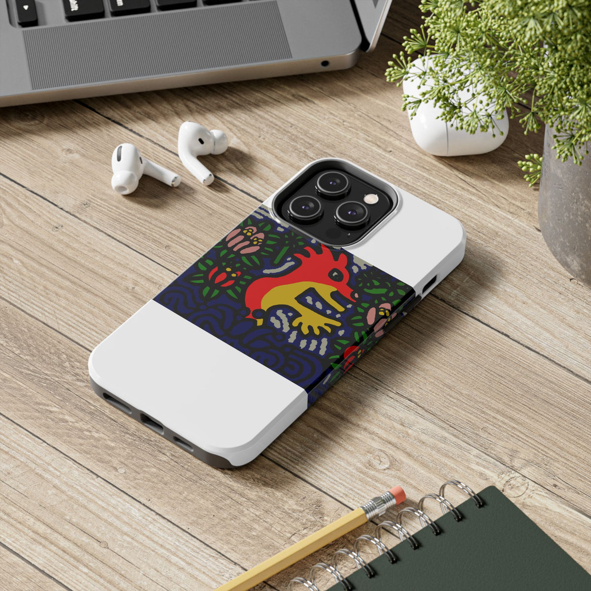 Breaking through the surface of a lotus pond Tough Phone Case