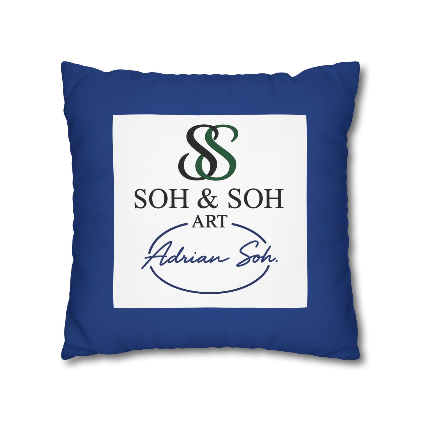 Colorful Folk Art Fox Throw Pillowcase — Square Poly Canvas Decorative Pillow Cover - Breaking through the surface of a lotus pond.