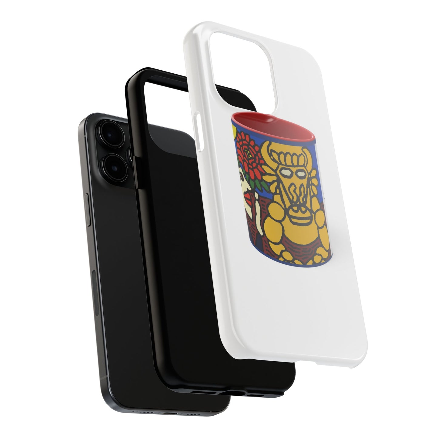 The warrior hailing the mighty golden dragon Tough Phone Case
