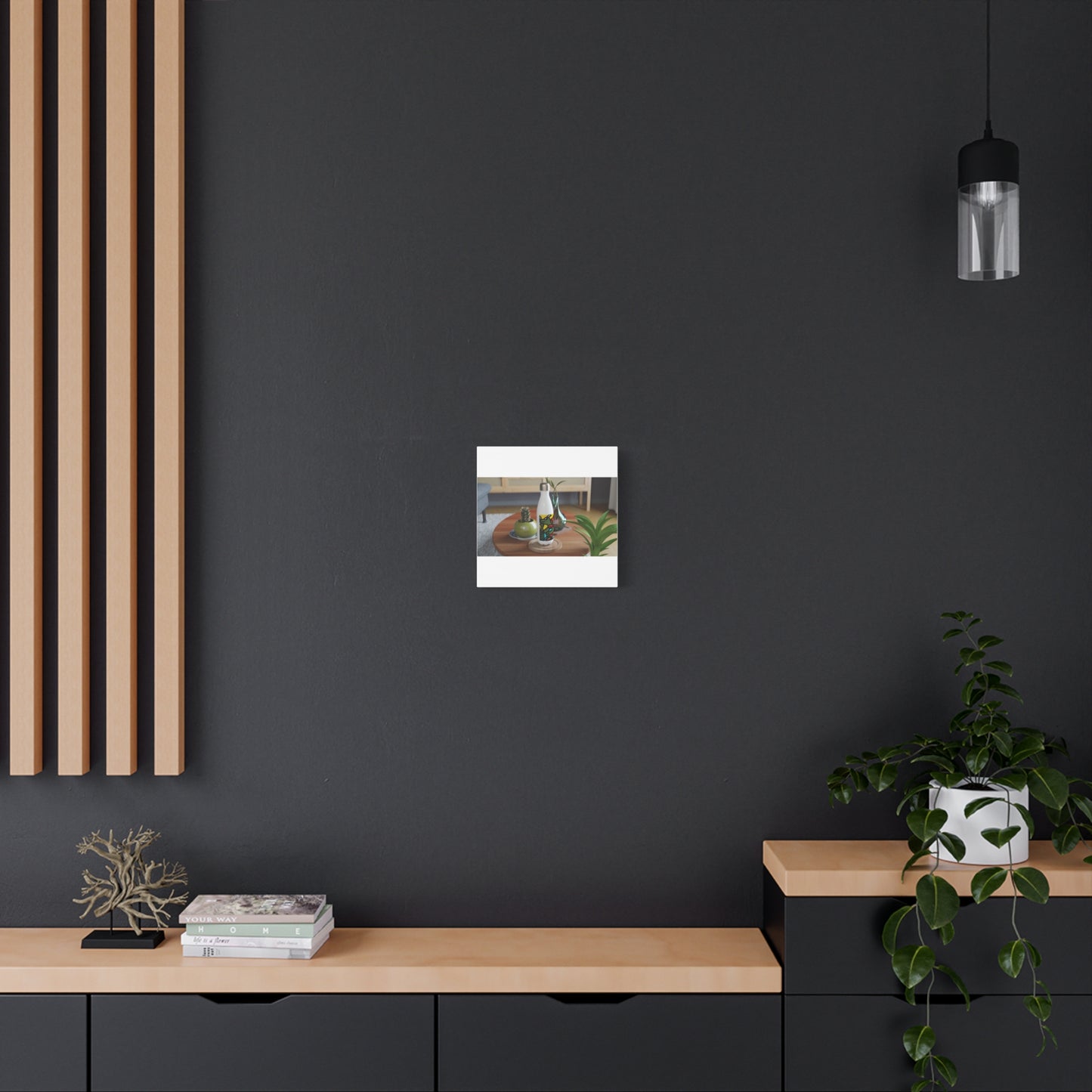 Two dragons enjoying a feast together Canvas (Small)
