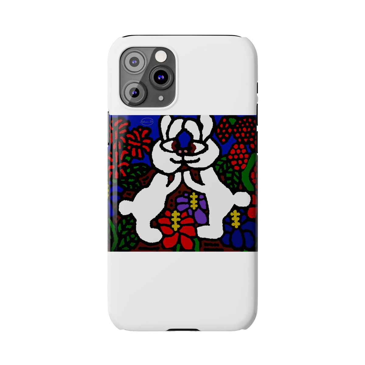 Bunnies in love Slim Phone Case