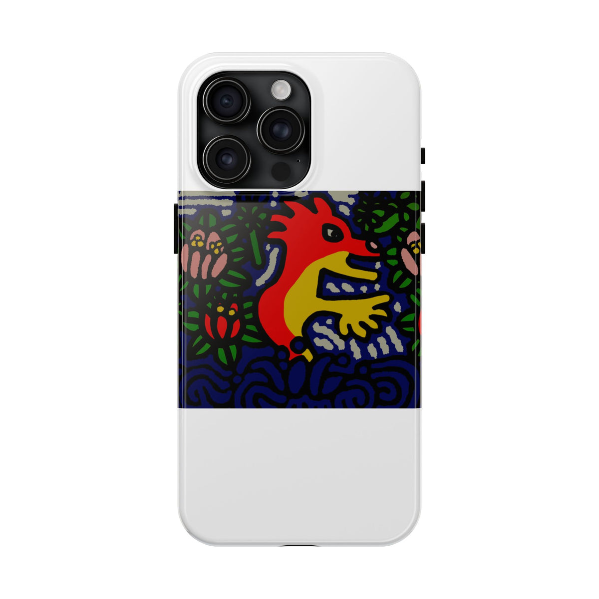 Breaking through the surface of a lotus pond Tough Phone Case