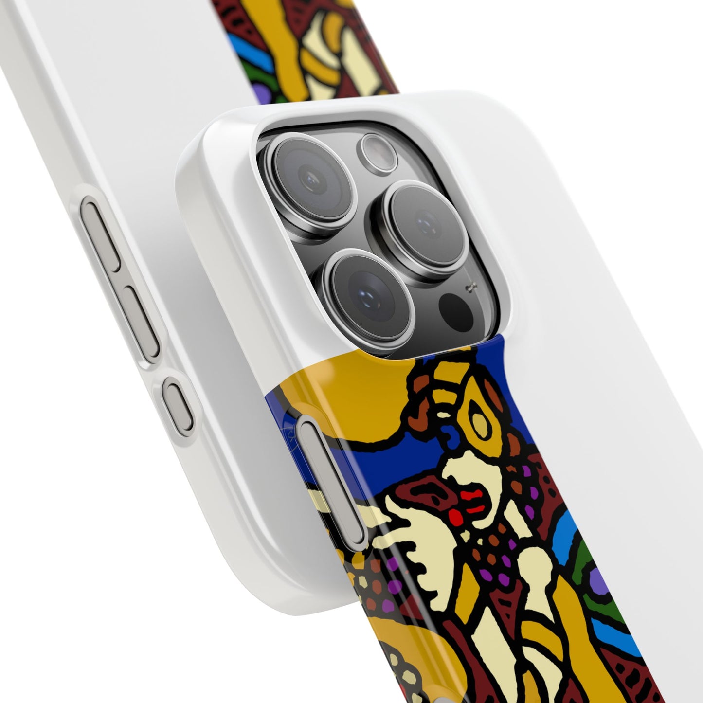 The golden snake being blessed by the fairy Slim Phone Case