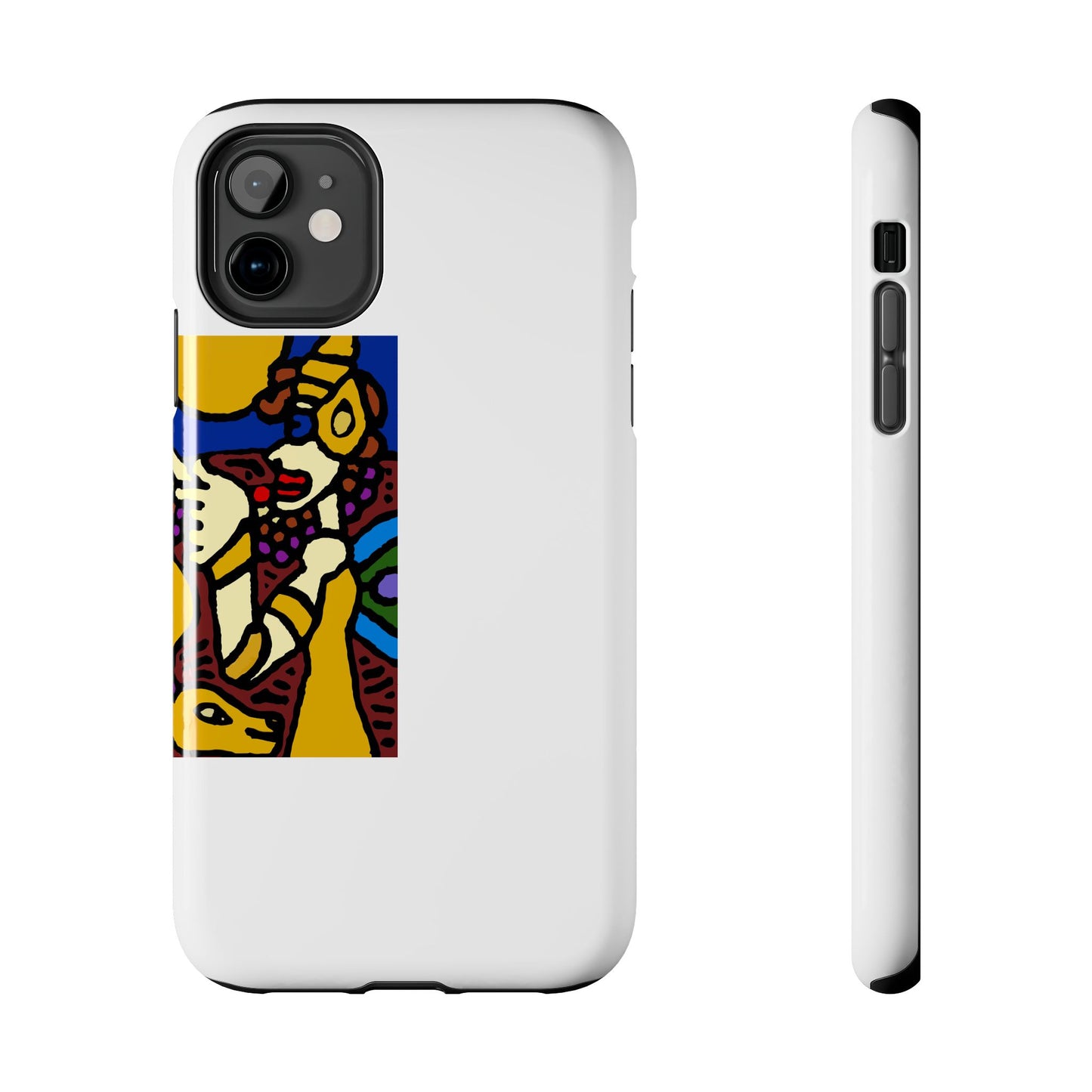 The golden snake being blessed by the fairy Tough Phone Case