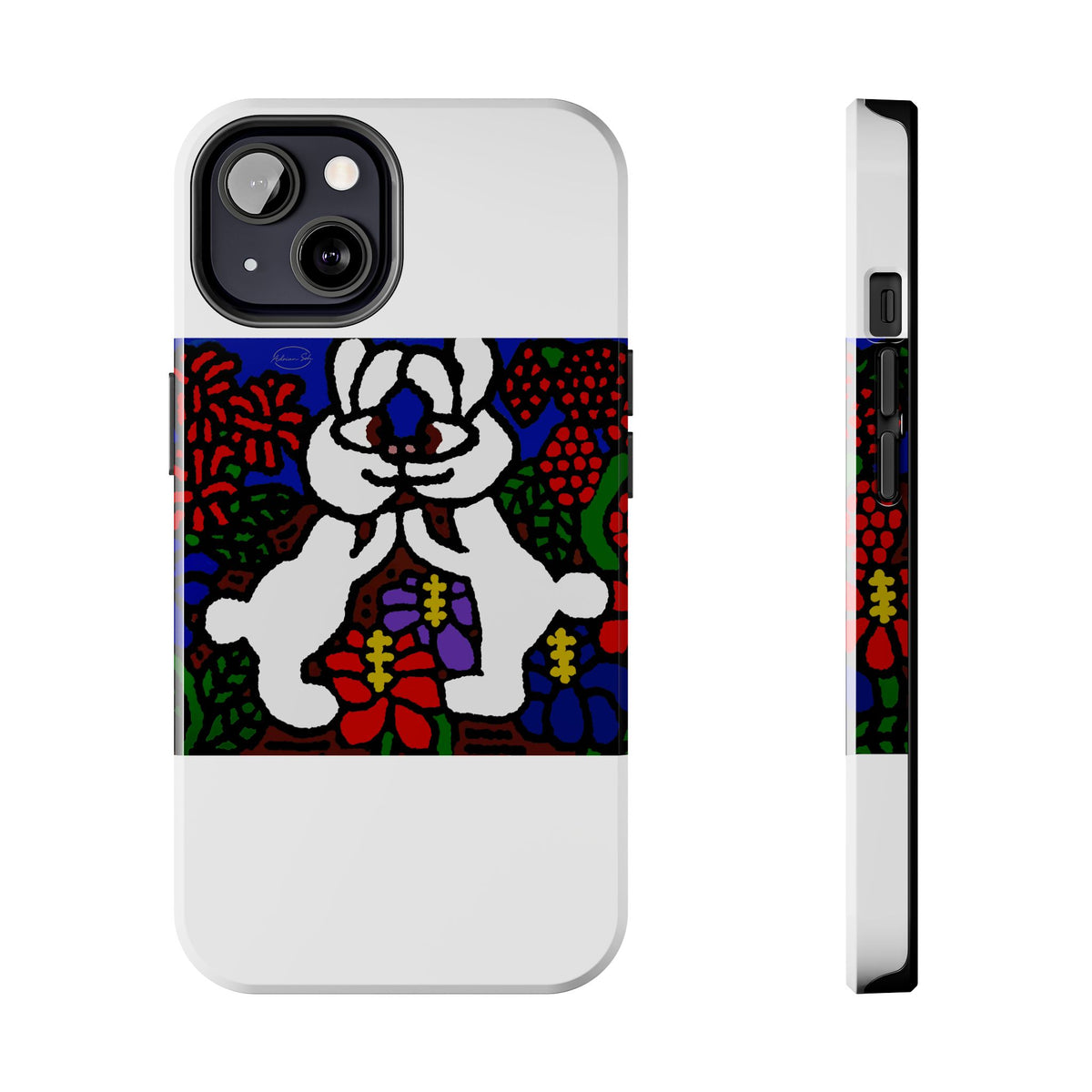 Bunnies in love Tough Phone Case
