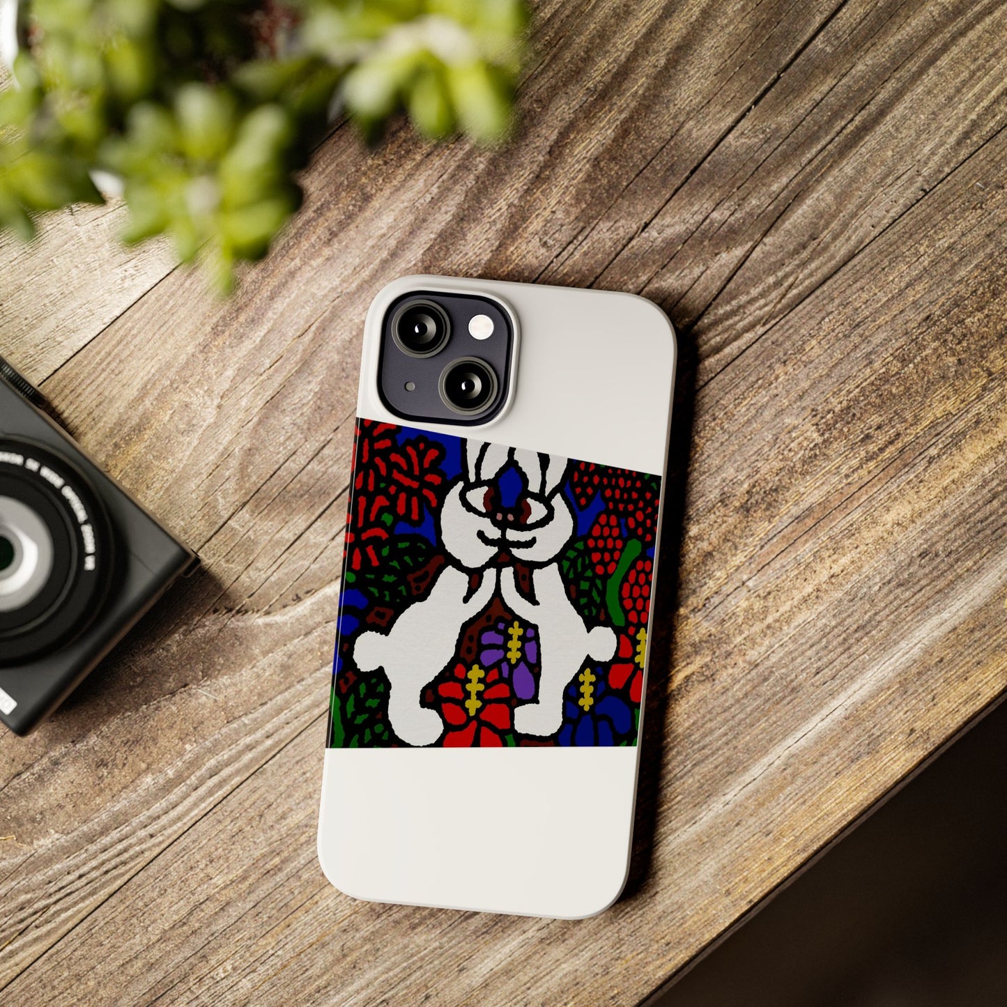 Bunnies in love Slim Phone Case