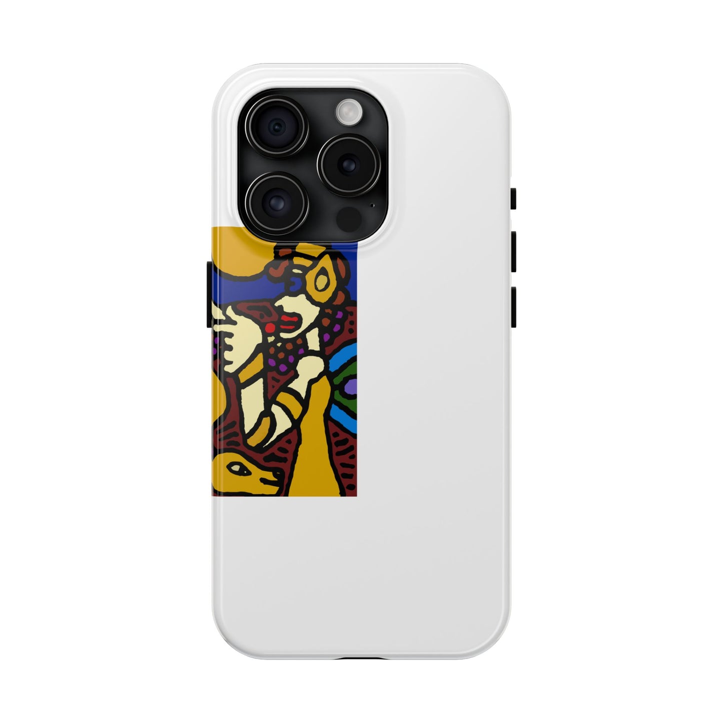 The golden snake being blessed by the fairy Tough Phone Case