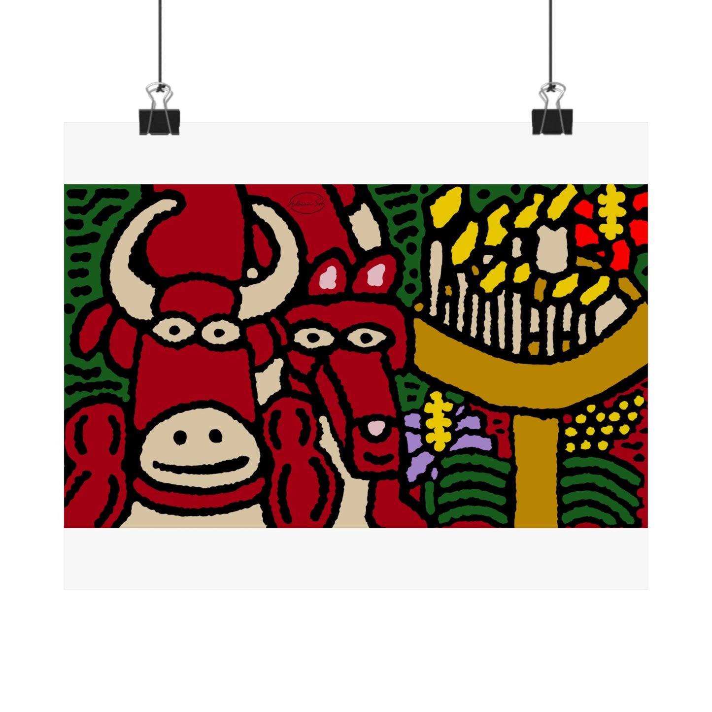 Going blessed by light together Matte Poster Horizontal (Small)