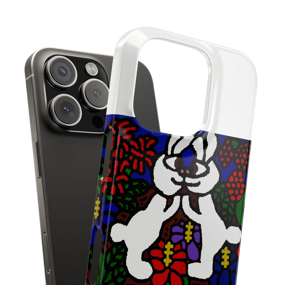 Bunnies in love Slim Phone Case