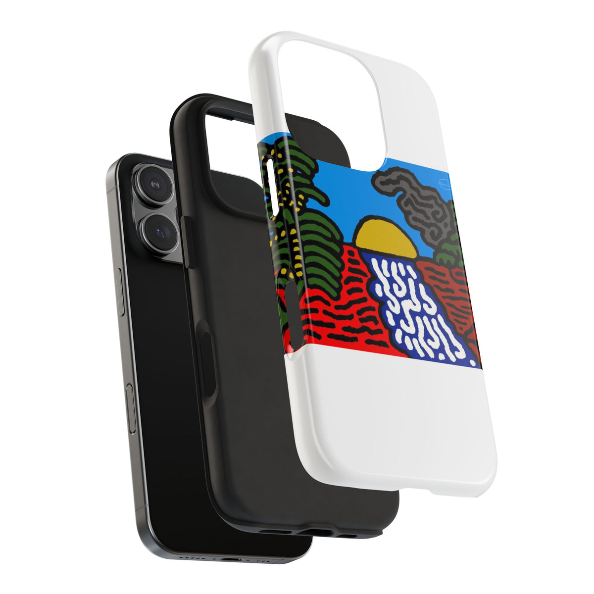 The river that joins the Australian wattle and Lebanese cedar tree in friendship Tough Phone Case