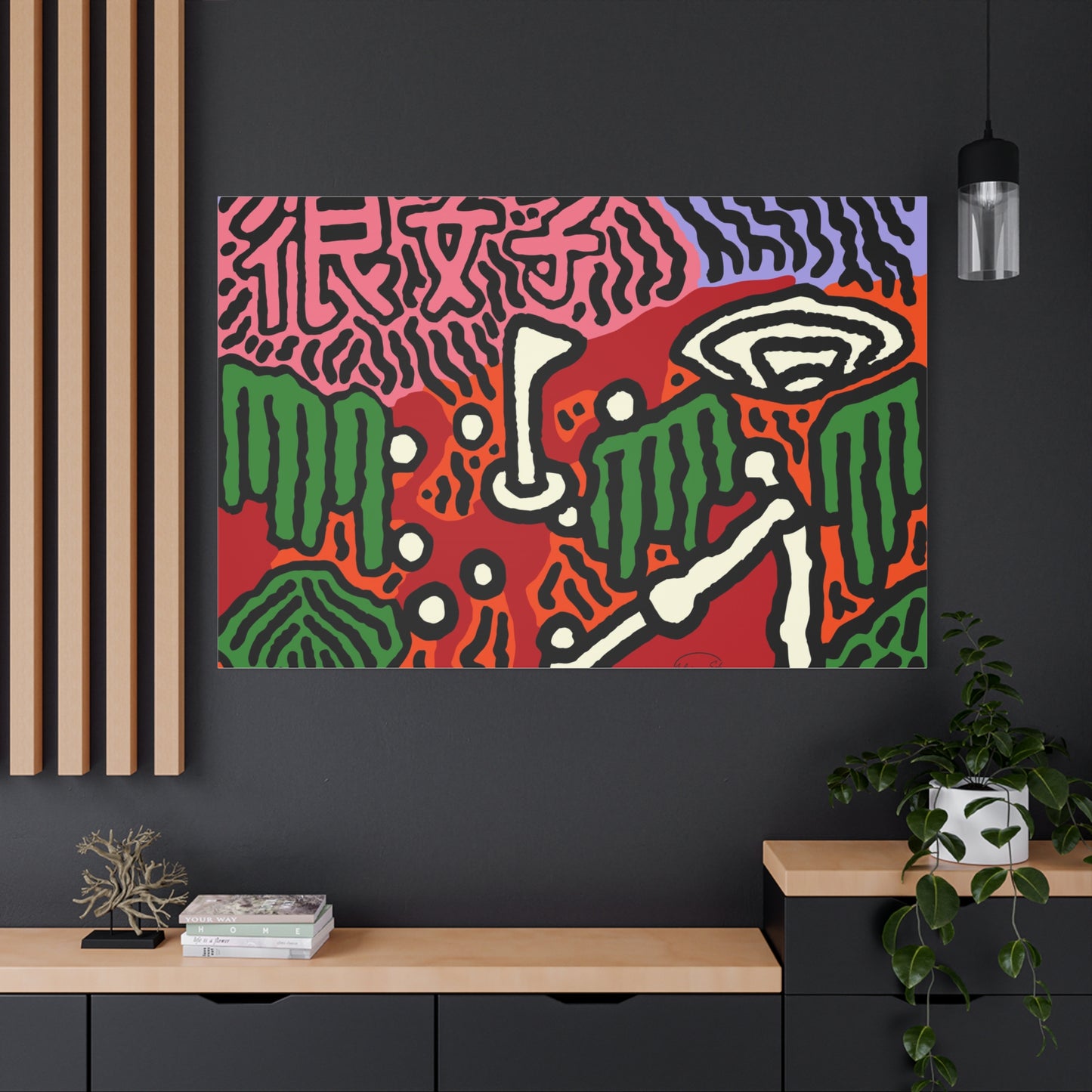 Hitting holes in one throughout life Canvas (Small)