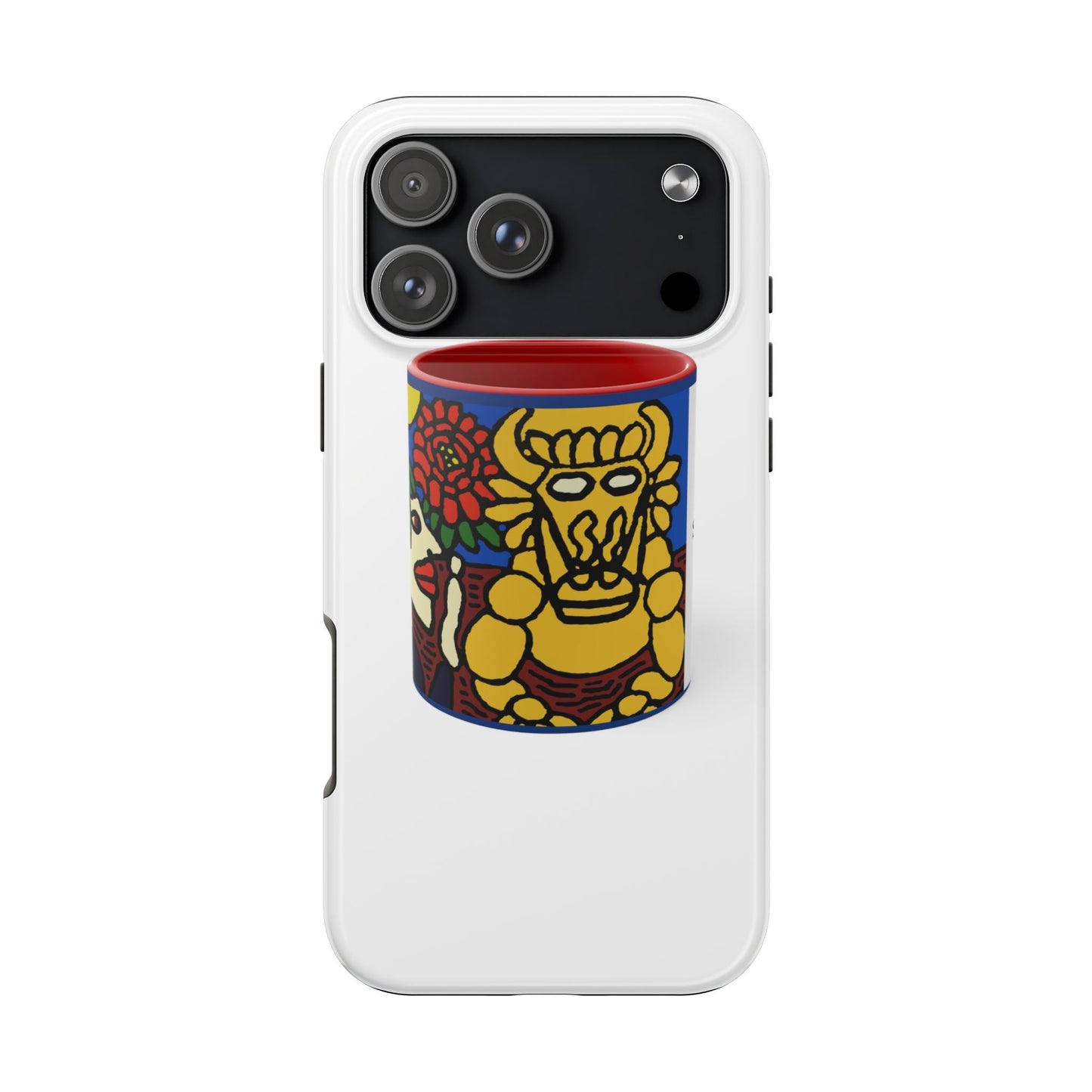 The warrior hailing the mighty golden dragon Tough Phone Case
