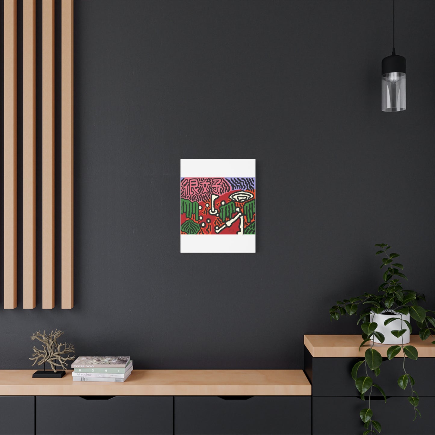 Hitting holes in one throughout life Canvas (Large)
